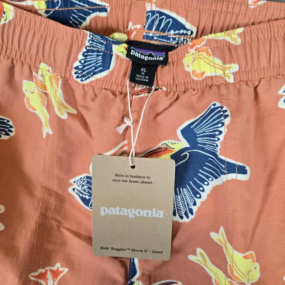 Patagonia Kids Size XL/14 Baggies Shorts 5